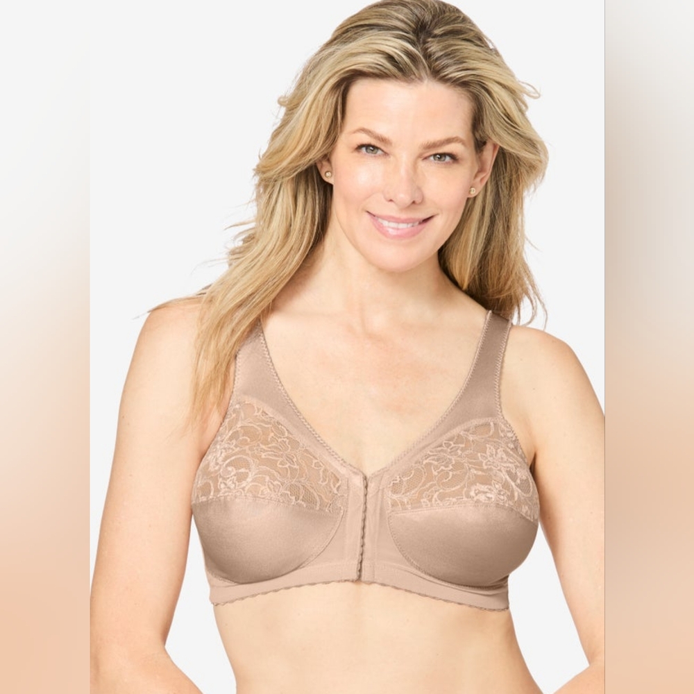 2×Glamorise® Magic Lift® Front-Close SupportWireless Bra 1200 (new)
